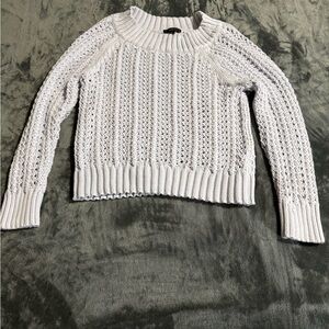 J. Crew Textured Knit Sweater in Cream